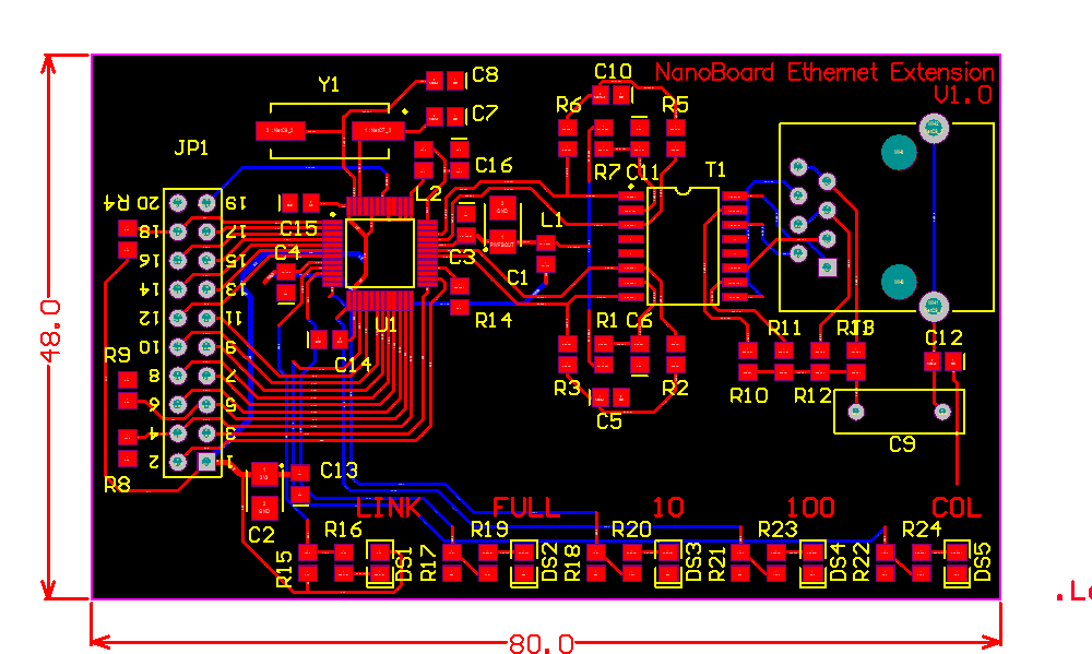 Чертеж печатной платы в altium designer